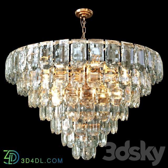 Crystal chandelier Wertmark WE106.15.103 LAVINIA Pendant light 3D Models