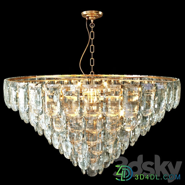 Crystal chandelier Wertmark WE106.15.103 LAVINIA Pendant light 3D Models