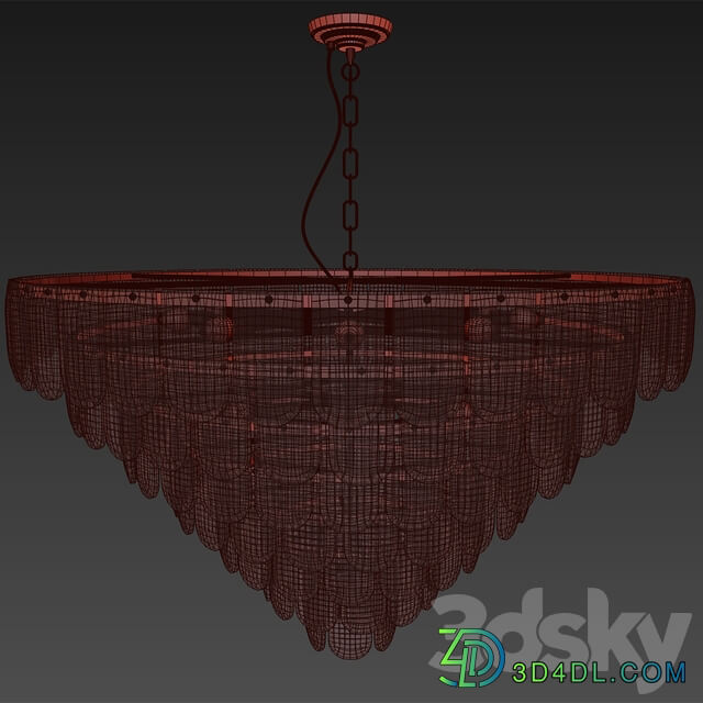 Crystal chandelier Wertmark WE106.15.103 LAVINIA Pendant light 3D Models