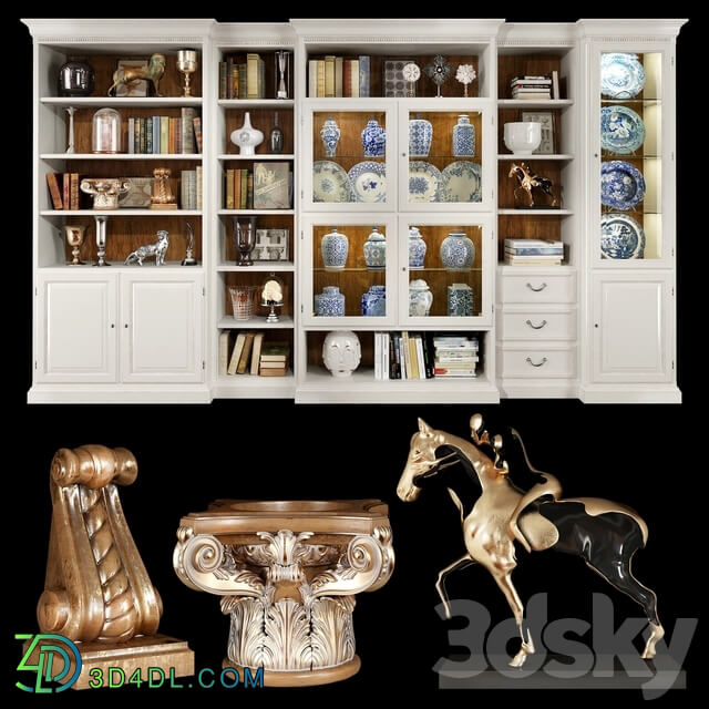Selva arena bookshelf Wardrobe Display cabinets 3D Models