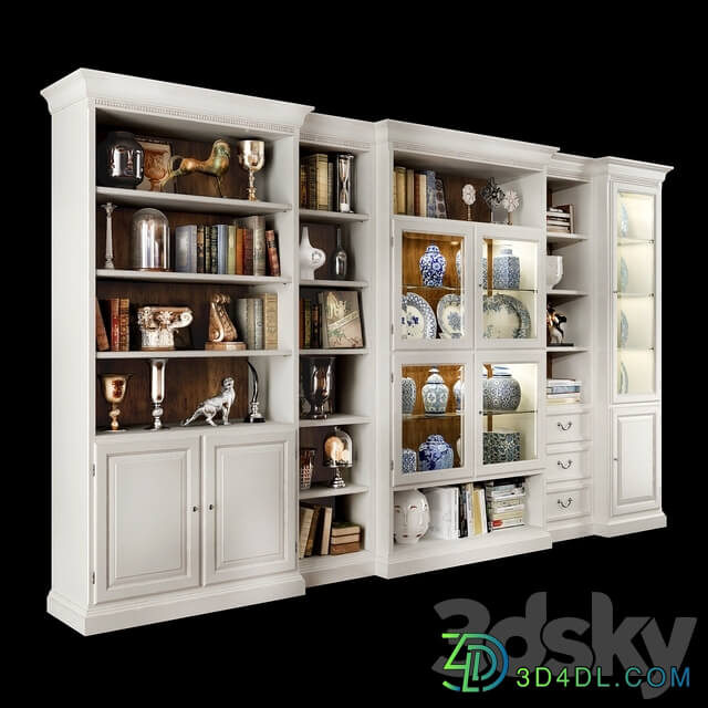 Selva arena bookshelf Wardrobe Display cabinets 3D Models