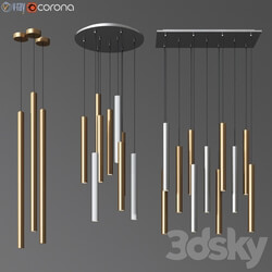 Ceiling light set 02 Pendant light 3D Models 