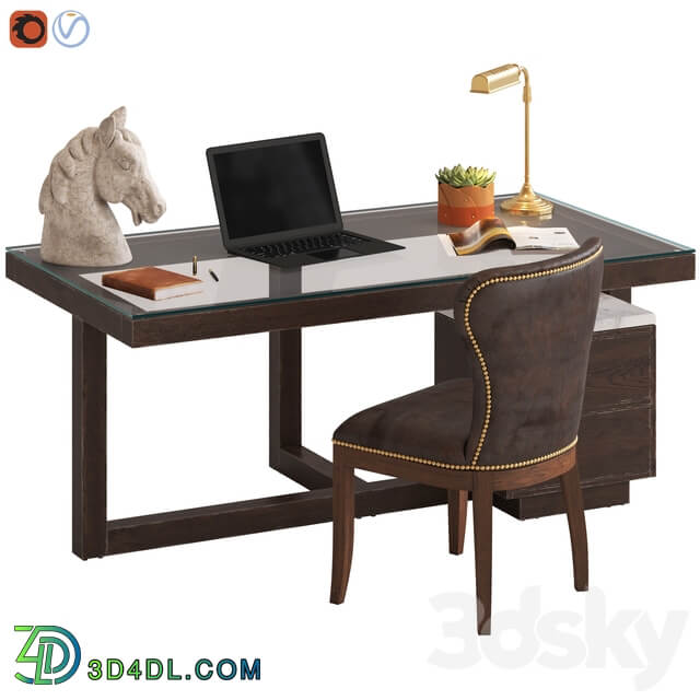 Coco Republic Toledo Desk and Richmond Chair