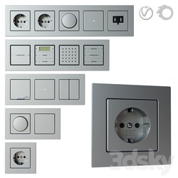Miscellaneous Gira E22 set of sockets and switches 
