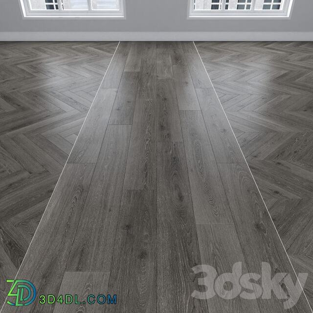 Wood Parquet Oak gray 3 types herringbone linear chevron.