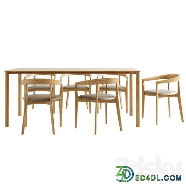 Table Chair Dining Set radius ceramic dining table cullen shiitake oceana round back dining chair