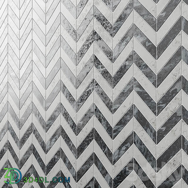 Talon Carrara & Bardiglio Marble Tile