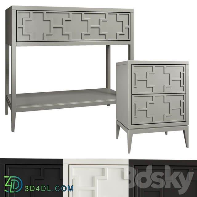 Dantone Home Console Nightstand Austin 3D Models