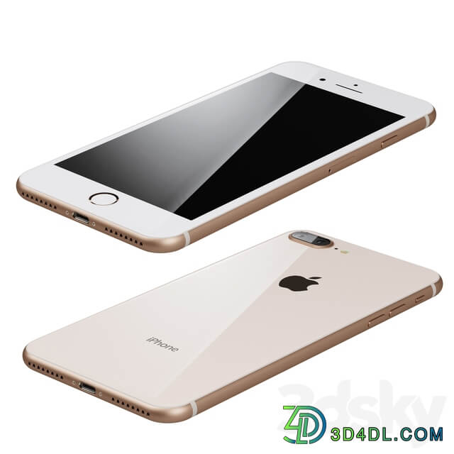 Apple iPhone 8 plus phone 3D Models