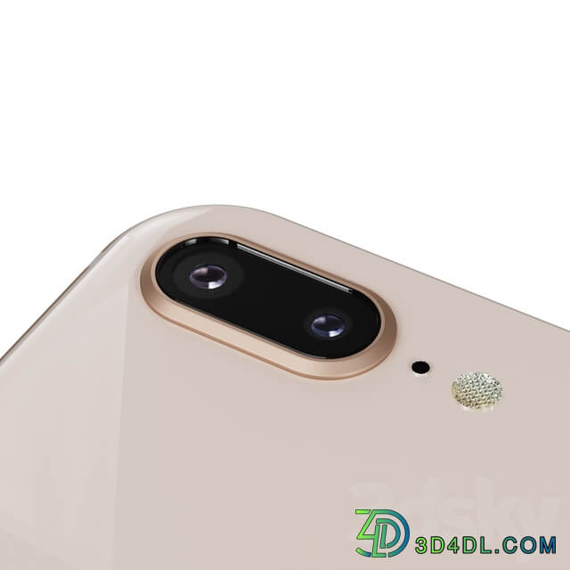 Apple iPhone 8 plus phone 3D Models