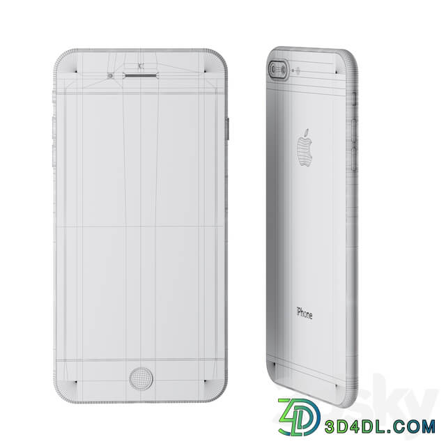 Apple iPhone 8 plus phone 3D Models