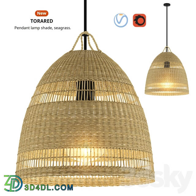 TORARED pendant Lamp shade for IKEA Pendant light 3D Models