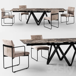 Table Chair Calligaris Cartesio Extendable Table Gala Chair 