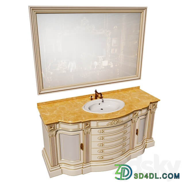 Classical furniture for a bathroom