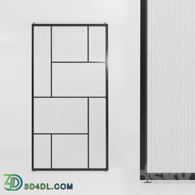 Glass partition 72