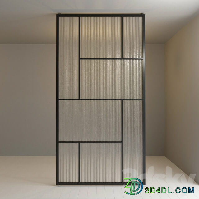 Glass partition 72