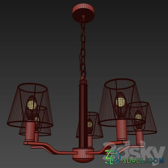 Pendant lamp Freya Marika FFR5671PL 05G Pendant light 3D Models