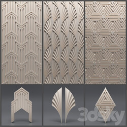 Gypsum 3D panel 