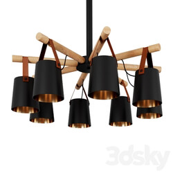 Modern Nordic Drop Down Pendant Chandelier 8 Pendant light 3D Models 