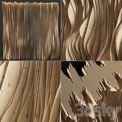 Parametric Plywood panel decor Parametric Plywood Decor 