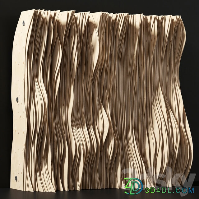 Parametric Plywood panel decor Parametric Plywood Decor