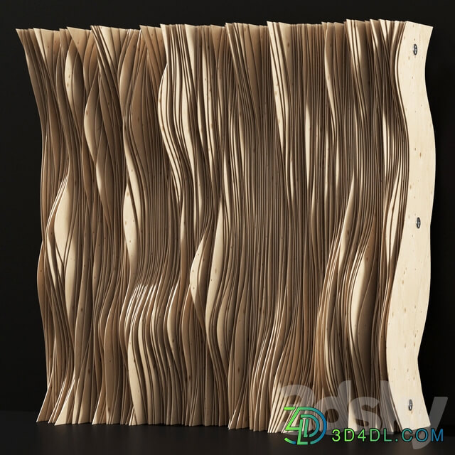 Parametric Plywood panel decor Parametric Plywood Decor