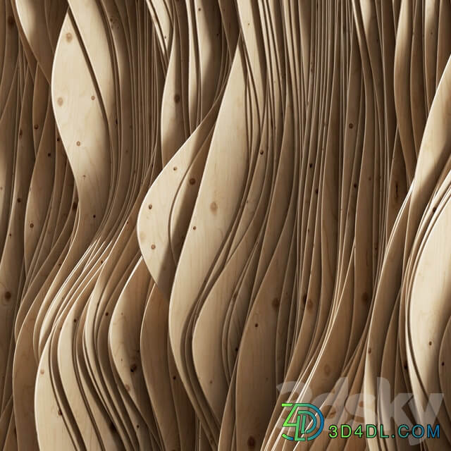 Parametric Plywood panel decor Parametric Plywood Decor