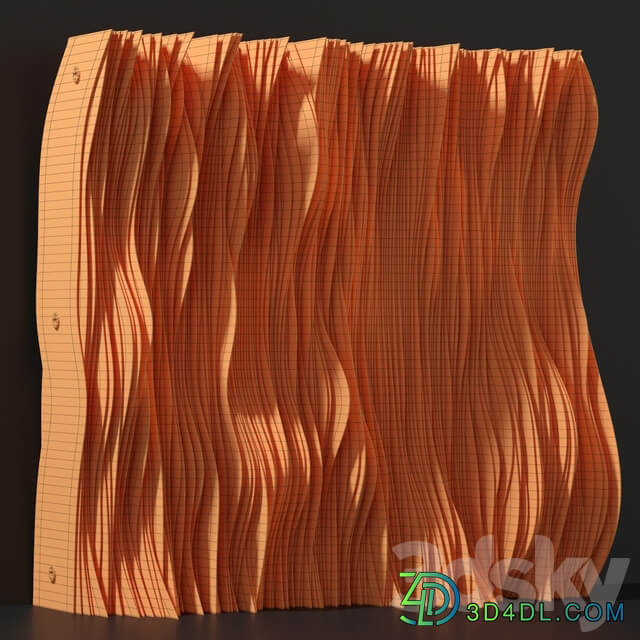 Parametric Plywood panel decor Parametric Plywood Decor