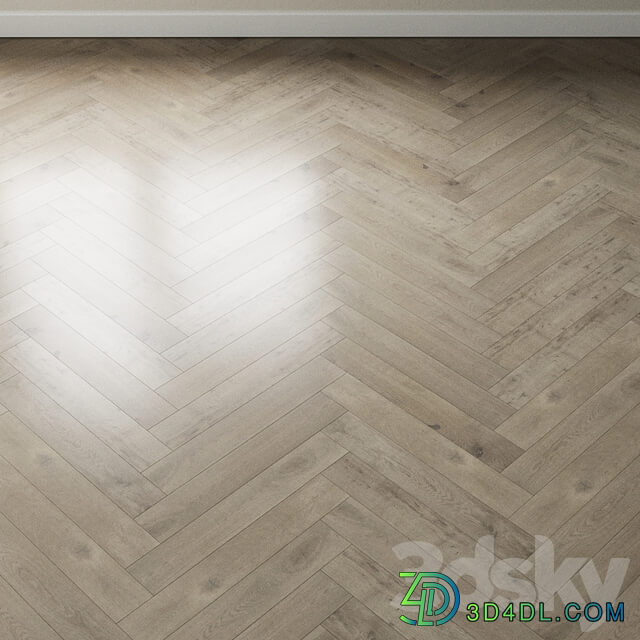 Parquet oak Coswick. Inspire GRAY VELVET Wood 3D Models