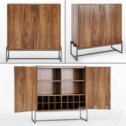 Sideboard Chest of drawer Article Oscuro Walnut Cabinet 