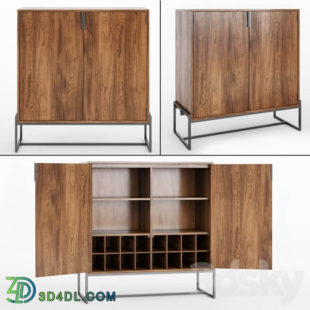 Sideboard Chest of drawer Article Oscuro Walnut Cabinet