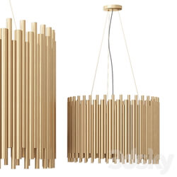 Pendant Chandelier IDEAL LUX PAN SP5 Pendant light 3D Models 