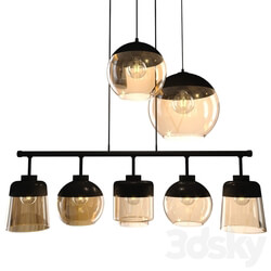 TK lighting Amber Pendant light 3D Models 