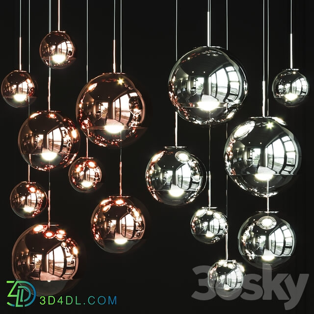 Pendant Light Group Tom Dixon MIRROR BALL FAMILY PENDANT Pendant light 3D Models