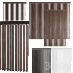 Vertical wooden blinds 3 options 3 colors 