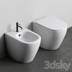 Toilet and Bidet PIN by Nic Design 