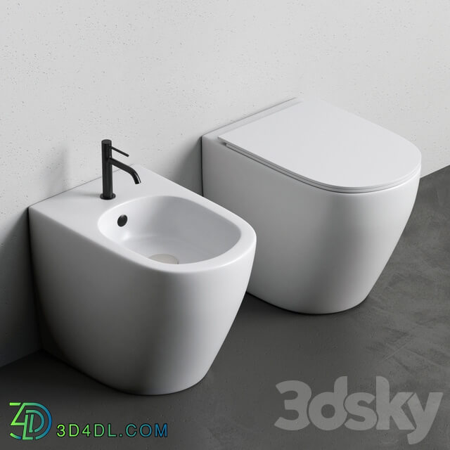 Toilet and Bidet PIN by Nic Design