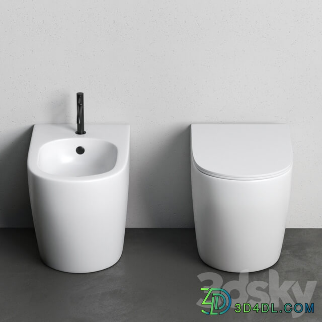 Toilet and Bidet PIN by Nic Design