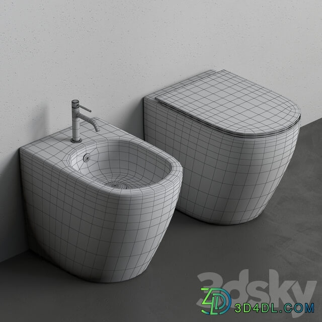 Toilet and Bidet PIN by Nic Design