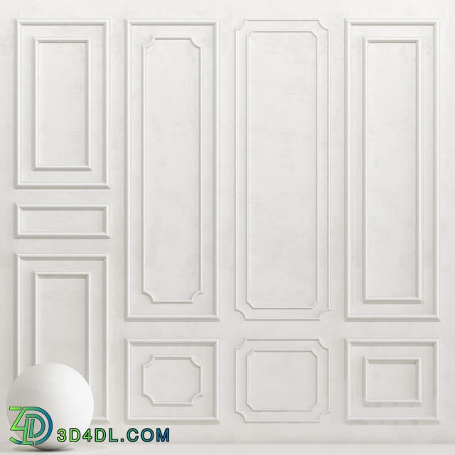 Stone Decorative plaster with molding 16