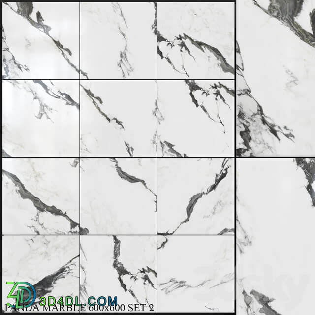 Yurtbay Seramik Panda Marble 600x600 Set 2