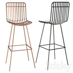 Rockett st george nero bar stool 