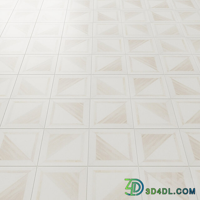 GeoMarble Lados Thassos Sabbia Polished Marble Mosaic