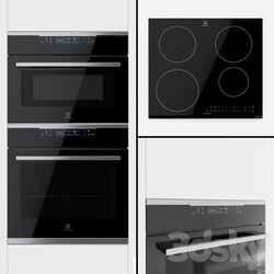 Electrolux an Oke8 C31 X Oven a Vkk8 E00 X Compact Oven and An Ime6440 Kf Hob. 