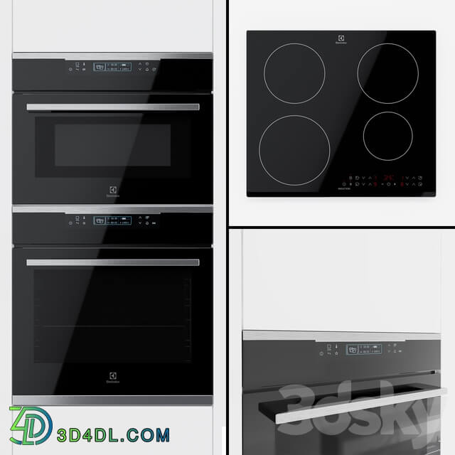 Electrolux an Oke8 C31 X Oven a Vkk8 E00 X Compact Oven and An Ime6440 Kf Hob.