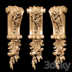 Baroque style bracket model 