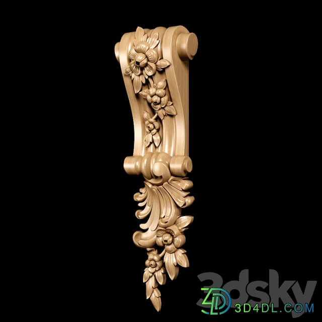 Baroque style bracket model