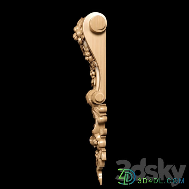 Baroque style bracket model