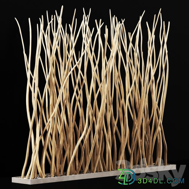 Planter dry branch wall decor Cache pot partition of dry branches