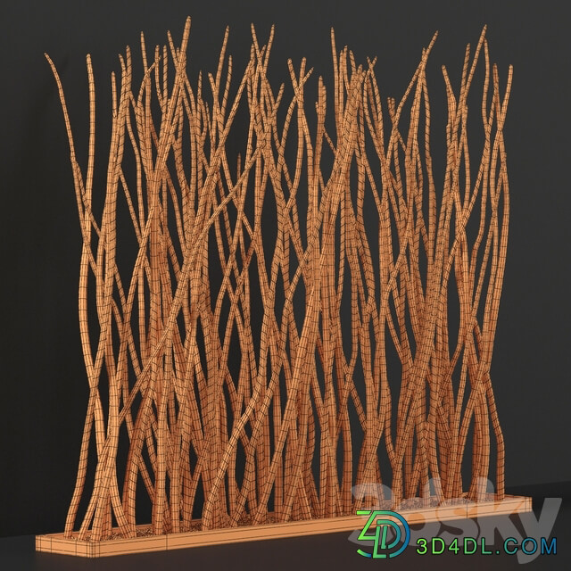 Planter dry branch wall decor Cache pot partition of dry branches